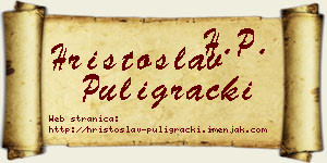 Hristoslav Puligrački vizit kartica